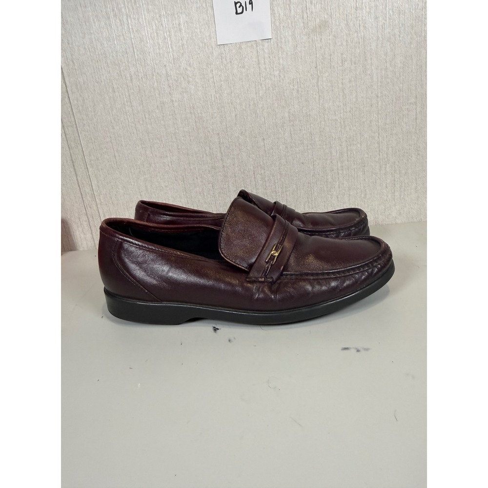 Hush puppies men loafers size 11 leather brown‎